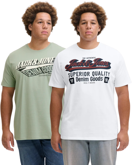 Jack & Jones Big Size Übergrößen T-Shirts Doppelpack