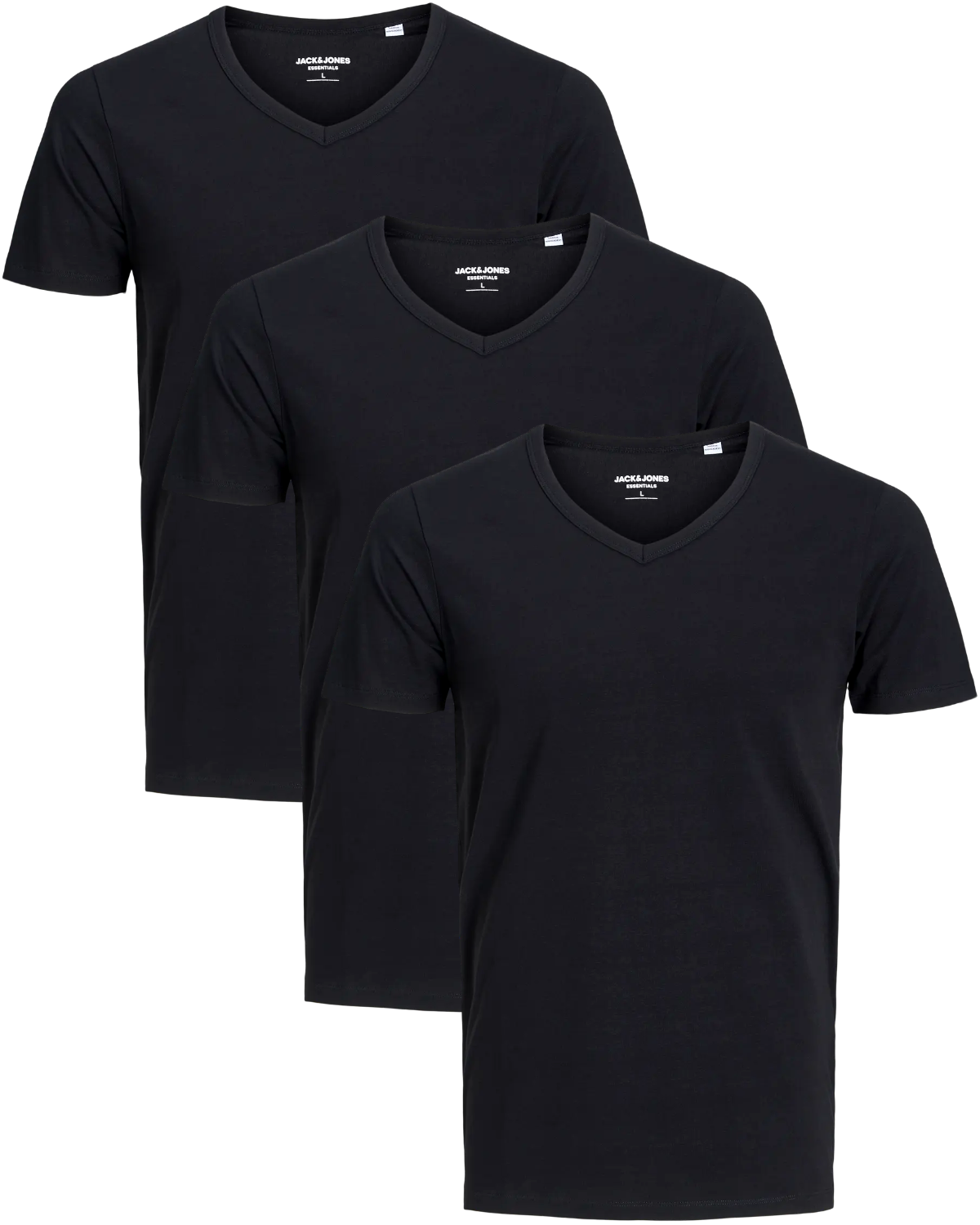 Jack & Jones 3er Pack V-Neck Basic T-Shirts