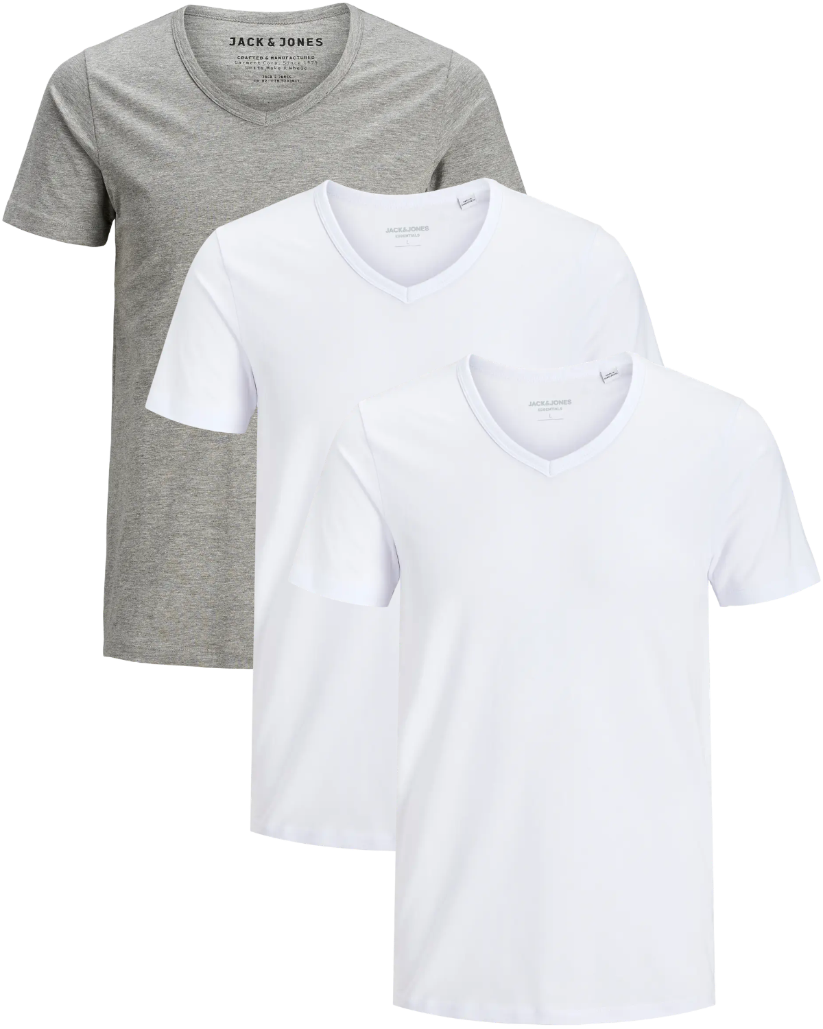 Jack & Jones 3er Pack V-Neck Basic T-Shirts