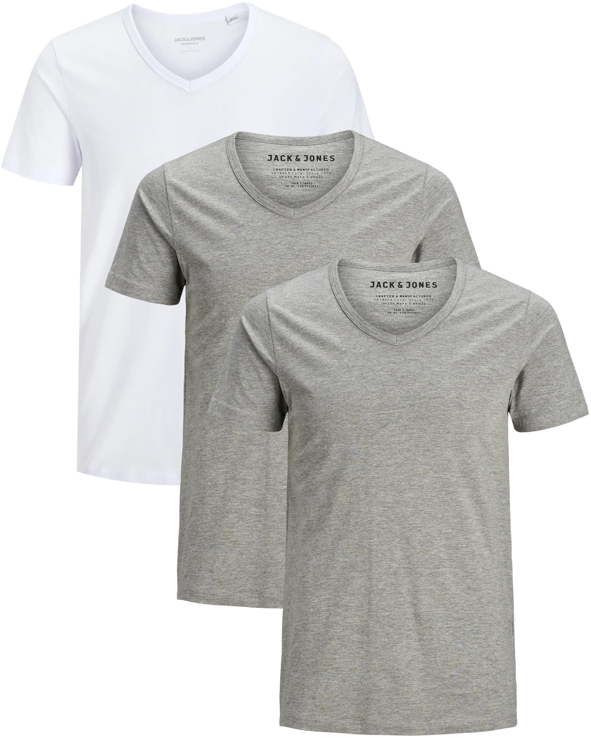 Jack & Jones 3er Pack V-Neck Basic T-Shirts