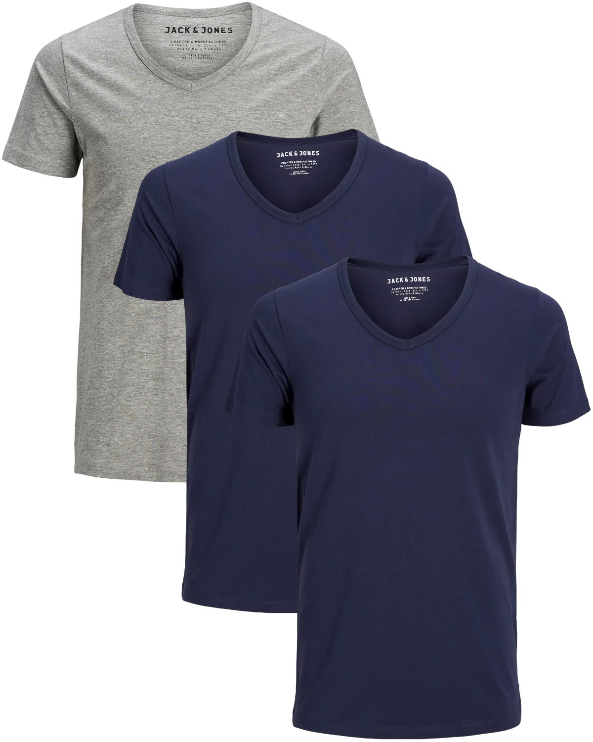 Jack & Jones 3er Pack V-Neck Basic T-Shirts