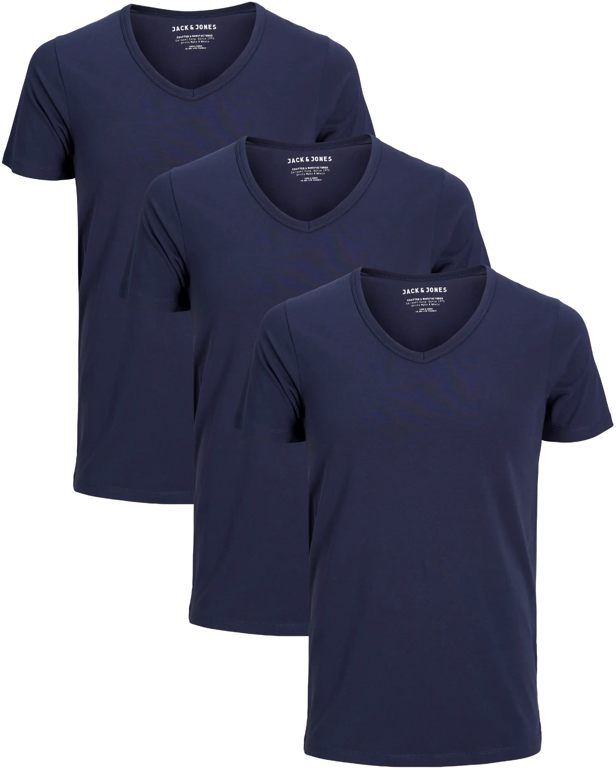 Jack & Jones 3er Pack V-Neck Basic T-Shirts