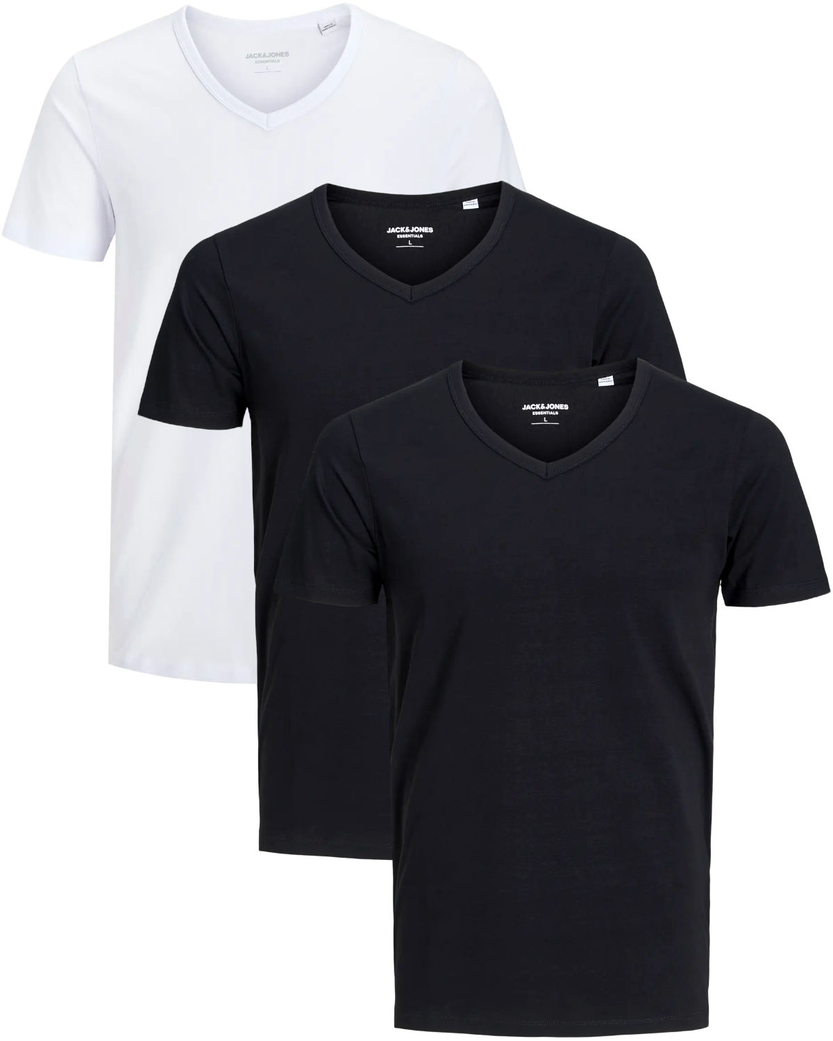 Jack & Jones 3er Pack V-Neck Basic T-Shirts