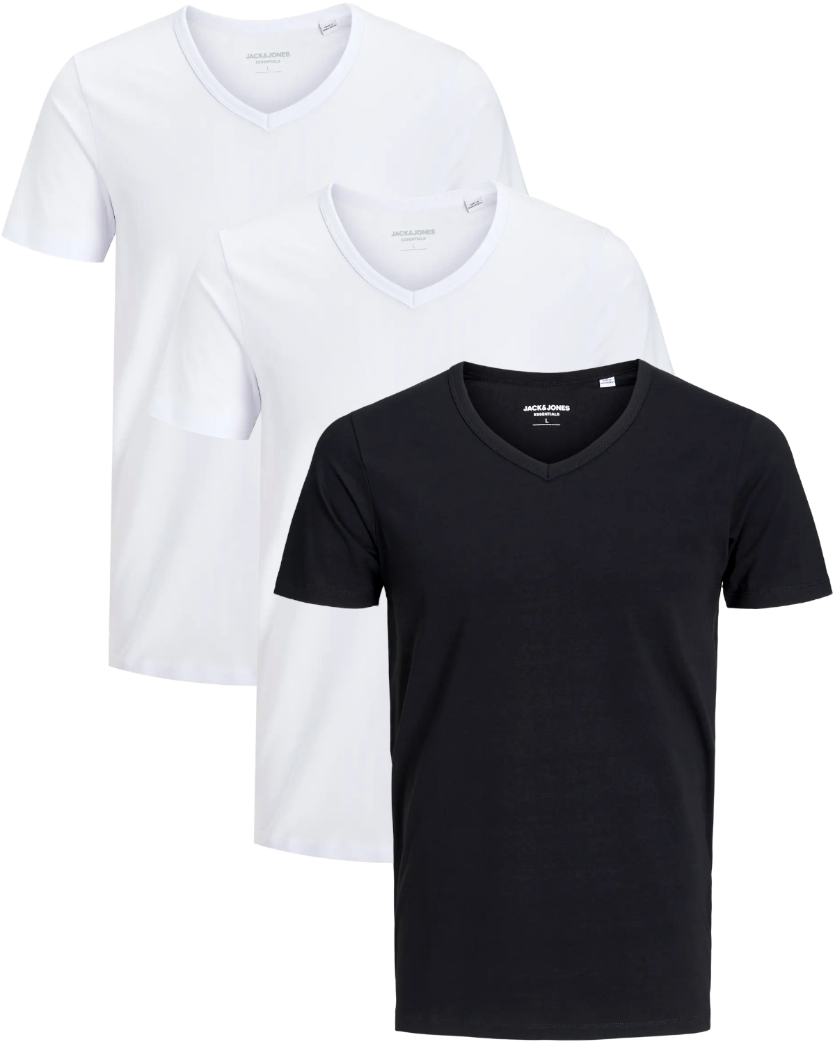 Jack & Jones 3er Pack V-Neck Basic T-Shirts
