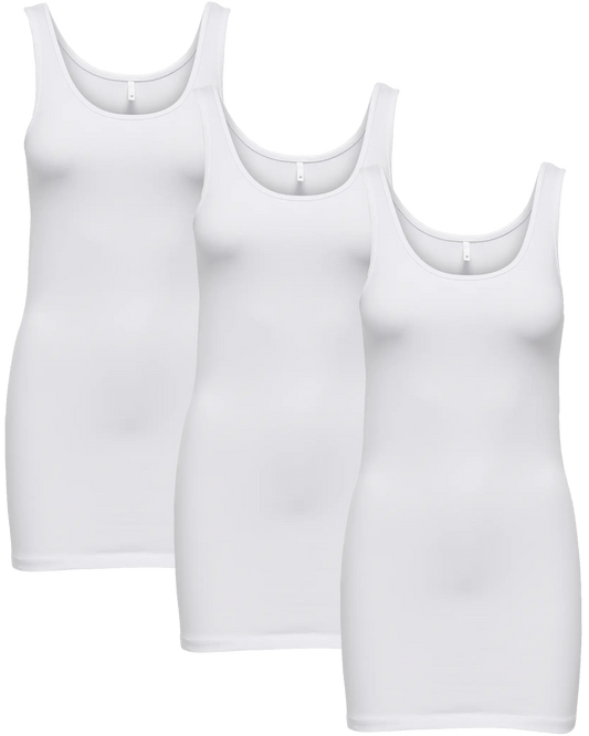 Only Basic Tank Top 3er Pack