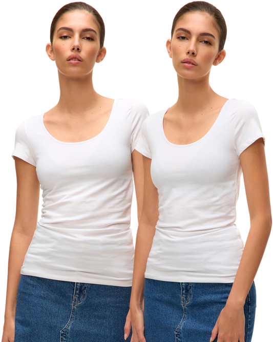 Vero Moda Basic T-Shirt Doppelpack