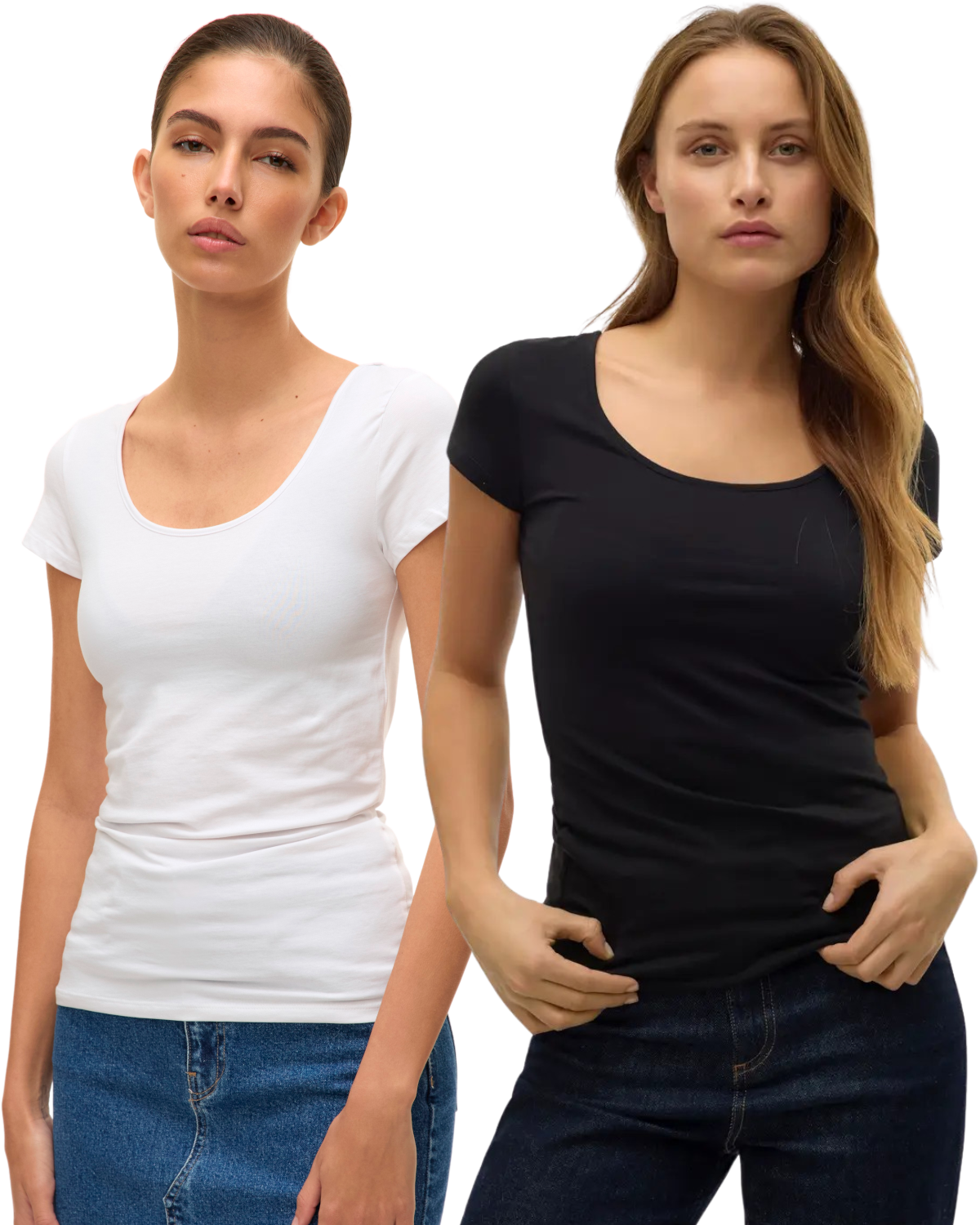 Vero Moda Basic T-Shirt Doppelpack