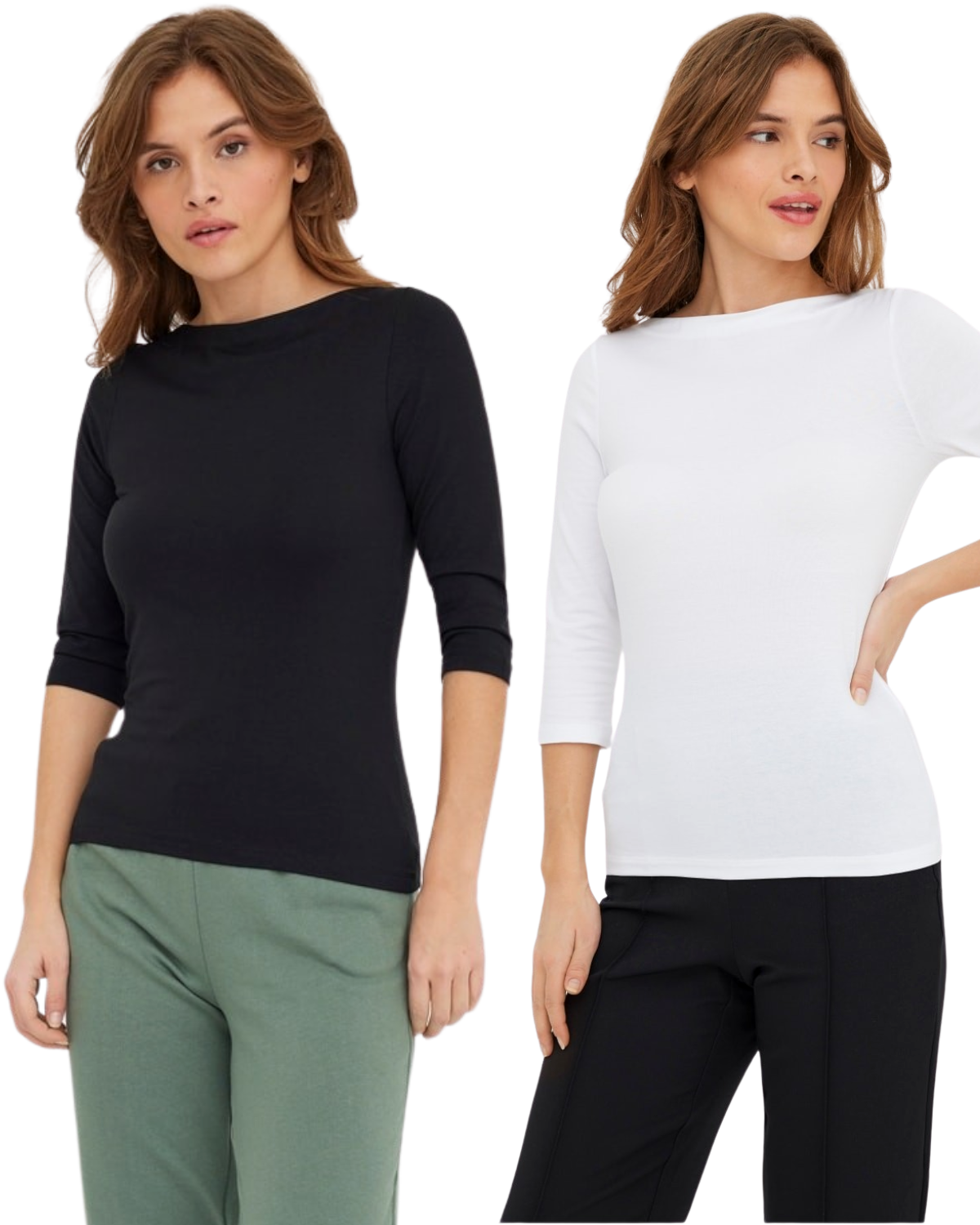 Vero Moda Basic 3/4 Arm Shirt Doppelpack