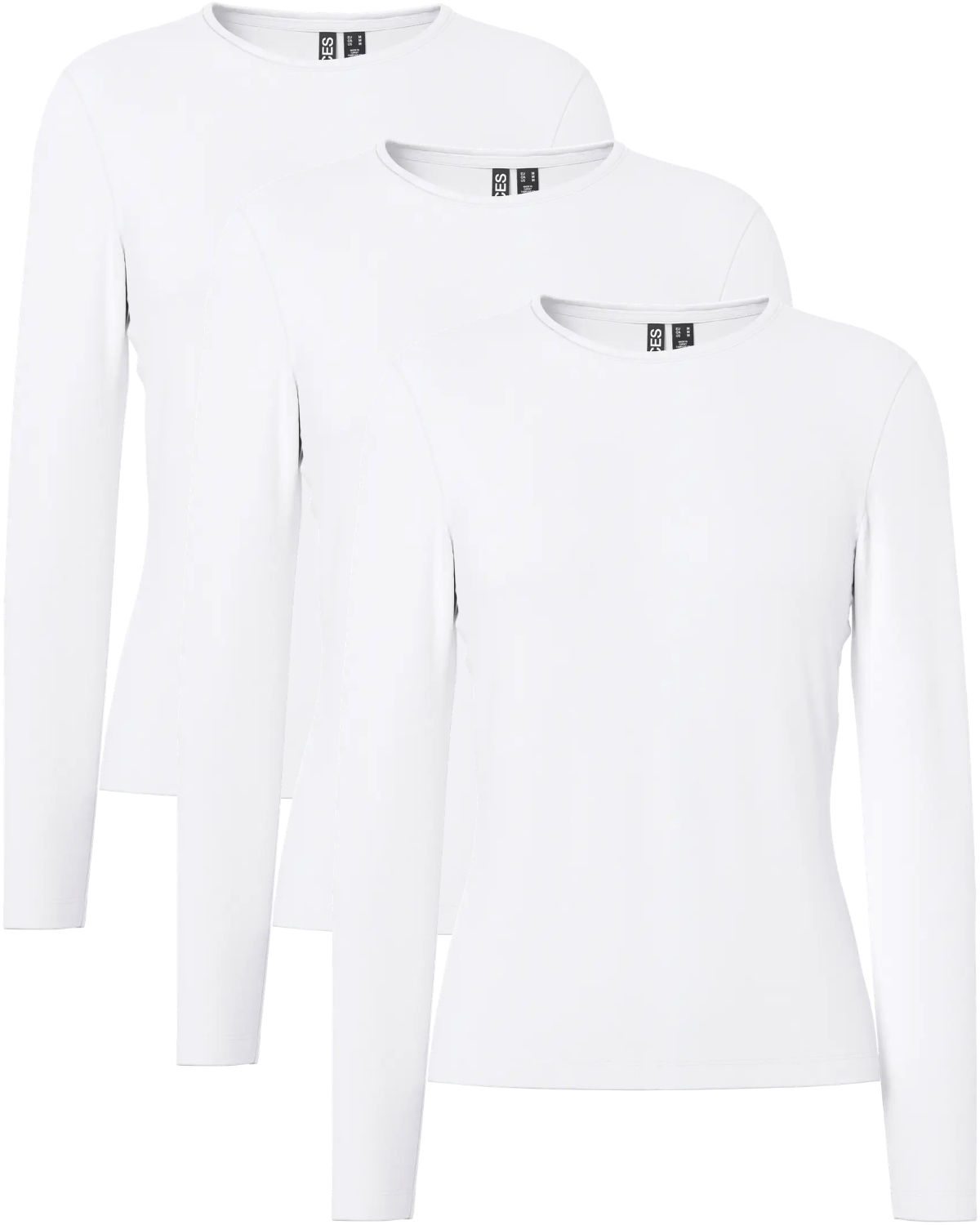 Pieces Basic Langarmshirt im 3er Pack