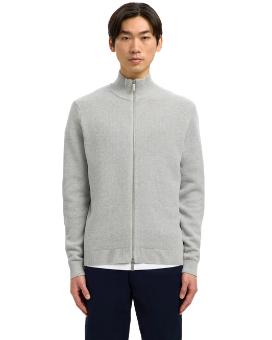 Selected Dane Knit Structure Zip Pullover
