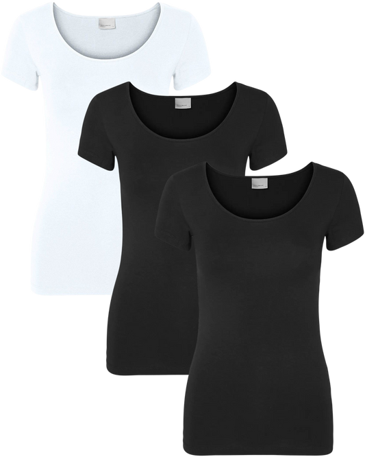 Vero Moda Basic T-Shirt 3er Pack