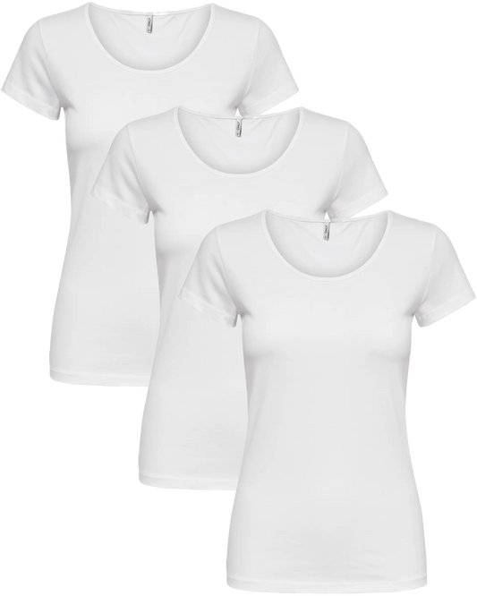 Only Basic T-Shirt 3er Pack
