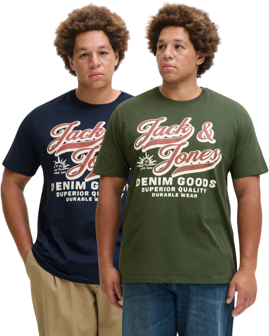 Jack & Jones Big Size Übergrößen T-Shirts Doppelpack