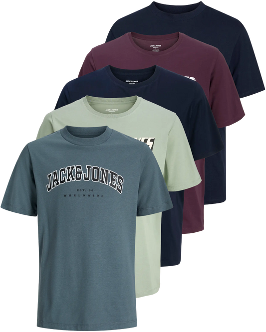 Jack & Jones 5er-Pack Big Size Logo T-Shirts