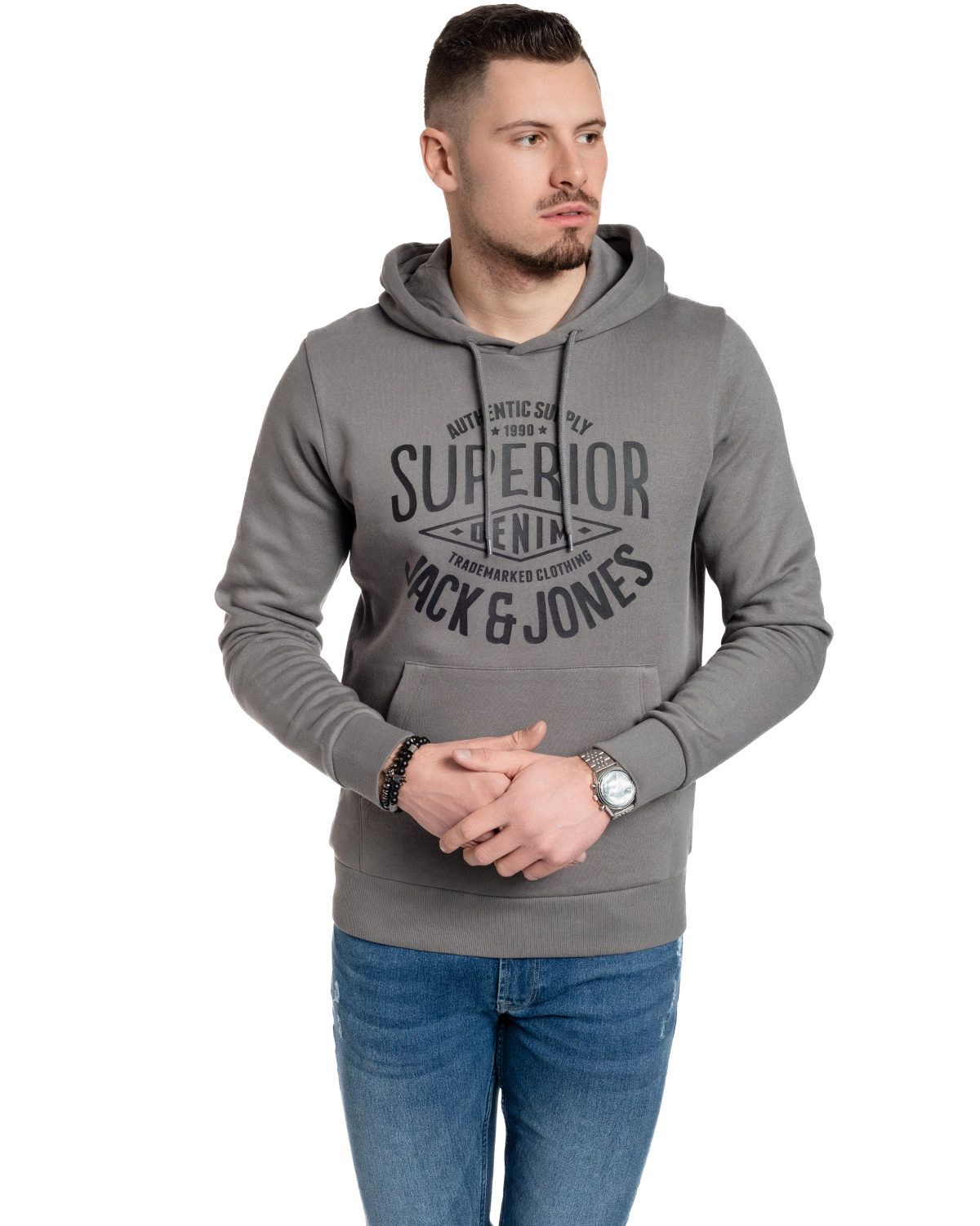 Jack & Jones Kapuzenpullover mit Print