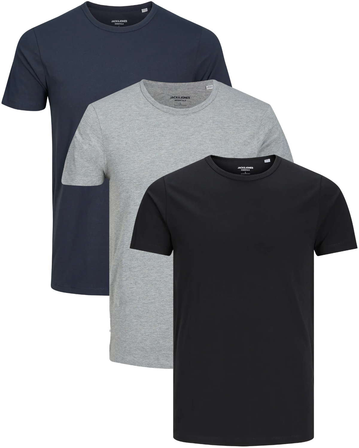Jack & Jones 3er Pack O-Neck Basic T-Shirts