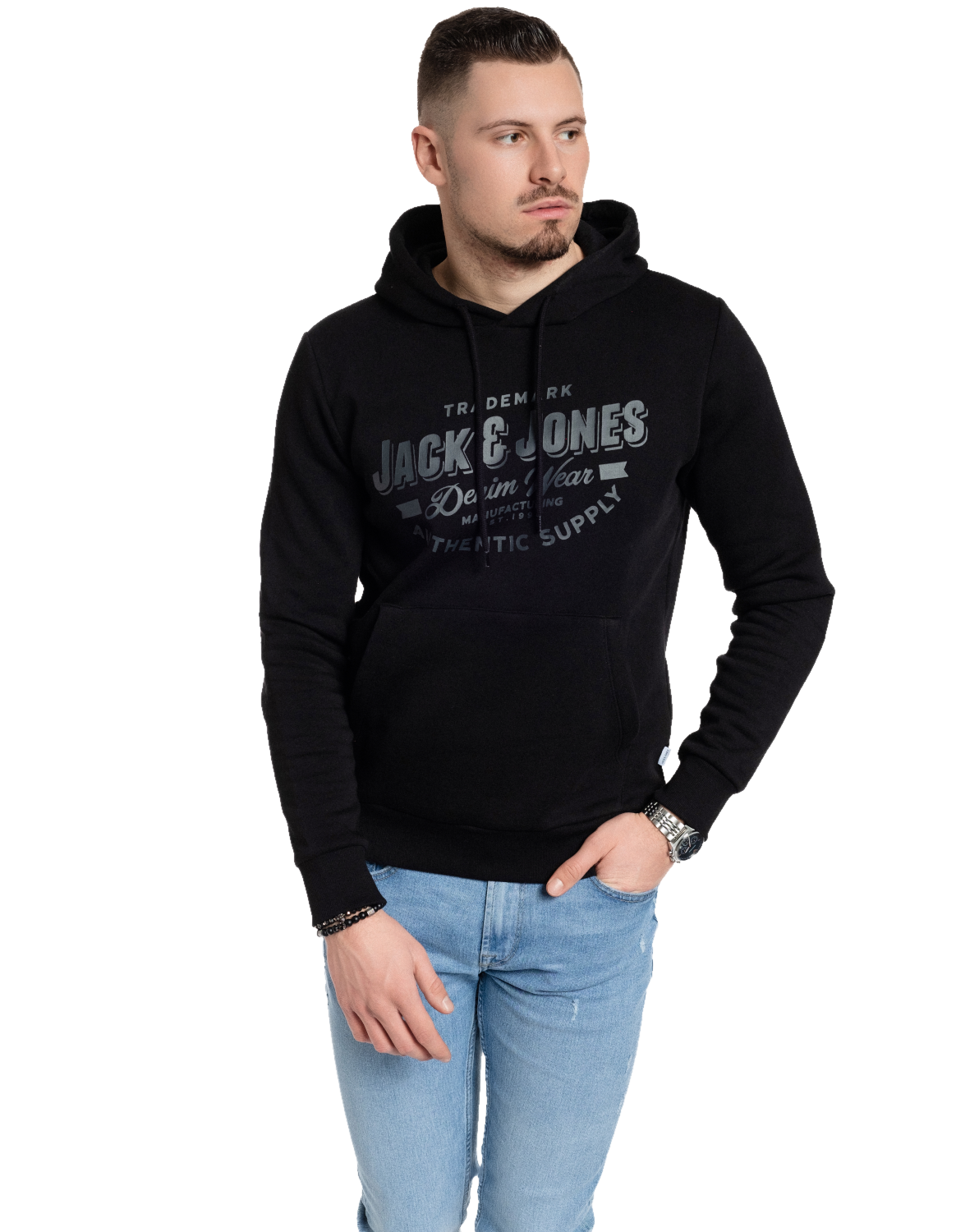 Jack & Jones Kapuzenpullover mit Print