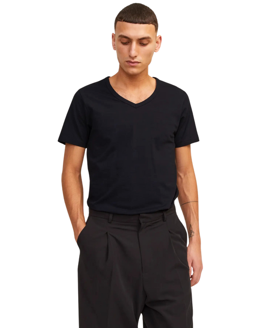 Jack & Jones Basic T-Shirt mit V-Ausschnitt