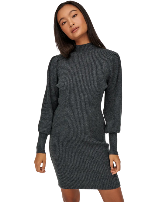 Only Strickleid elegantes Kleid im Strickmuster