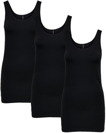 Only Basic Tank Top 3er Pack