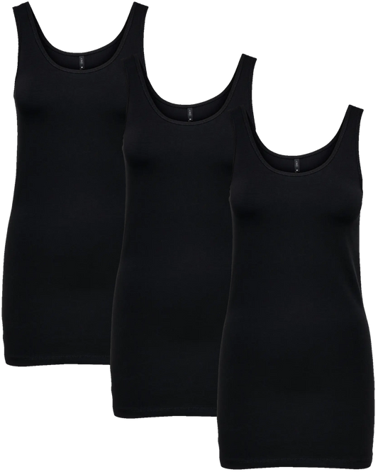 Only Basic Tank Top 3er Pack