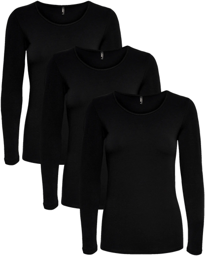 Only Basic Longsleeve 3er Pack