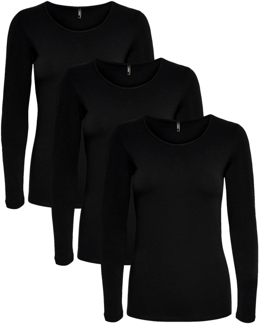 Only Basic Longsleeve 3er Pack