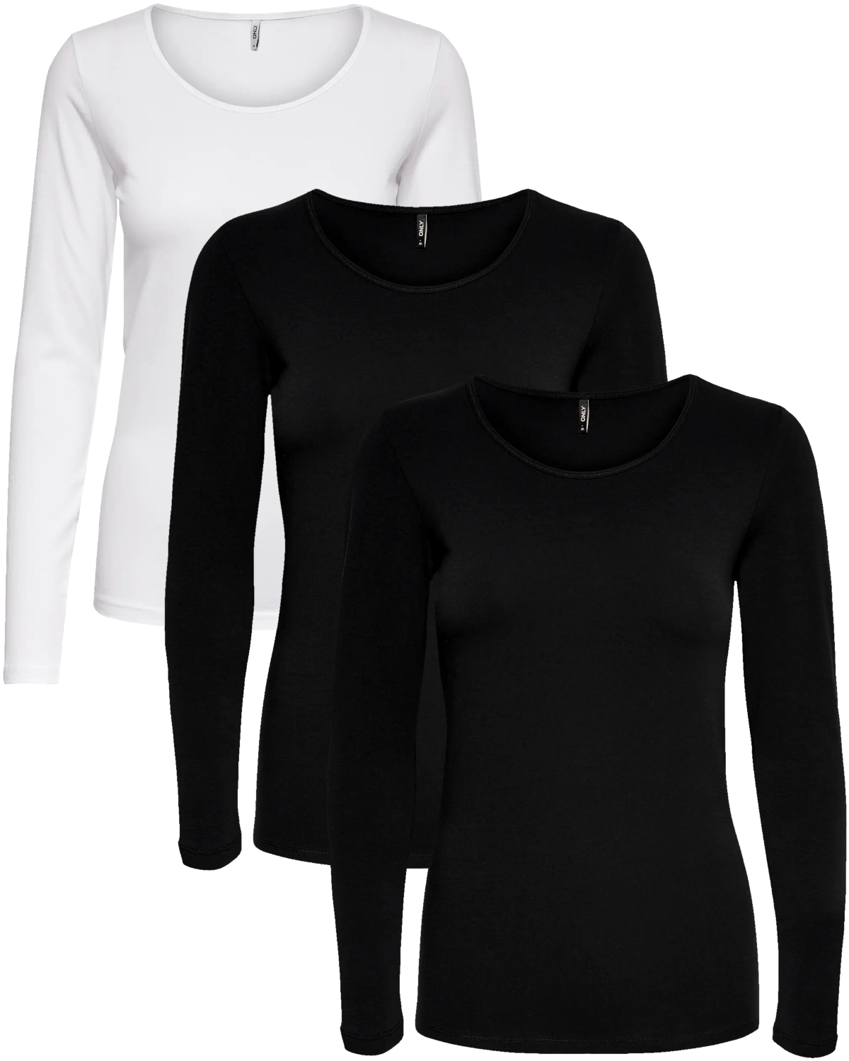 Only Basic Longsleeve 3er Pack