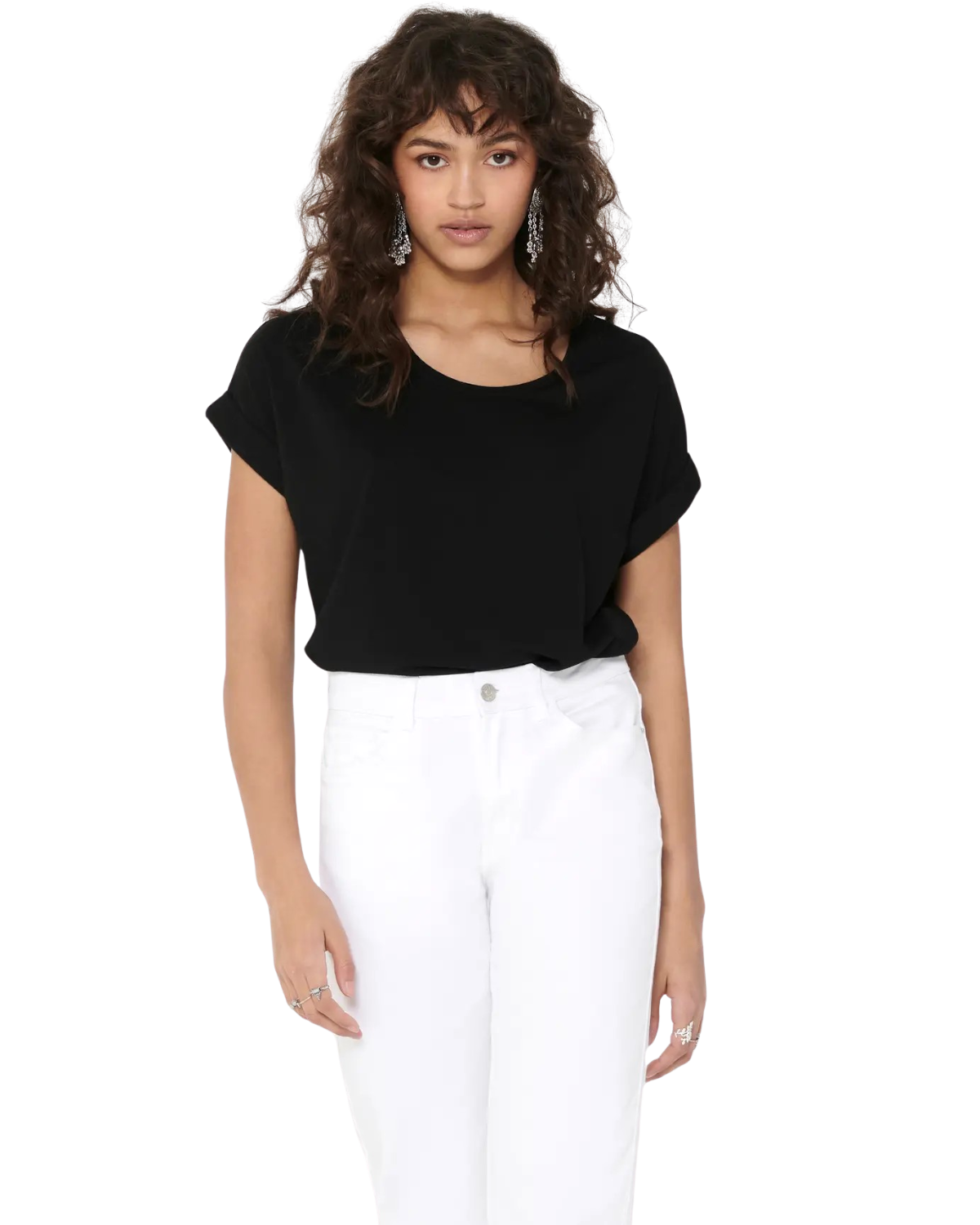 Only T-Shirt Stilvolles Basic Shirt mit Rundhalsausschnitt