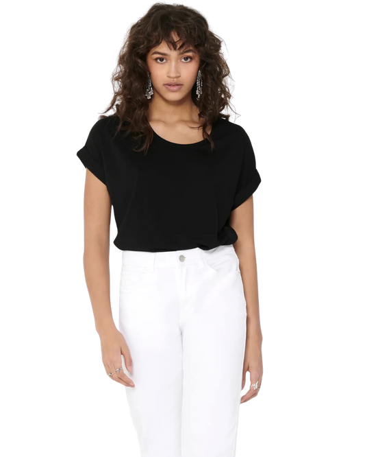 Only T-Shirt Stilvolles Basic Shirt mit Rundhalsausschnitt