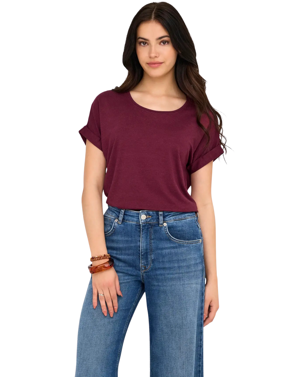 Only T-Shirt Stilvolles Basic Shirt mit Rundhalsausschnitt