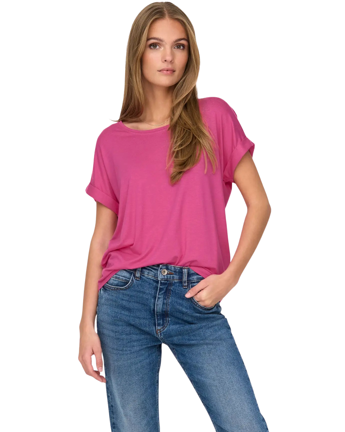 Only T-Shirt Stilvolles Basic Shirt mit Rundhalsausschnitt