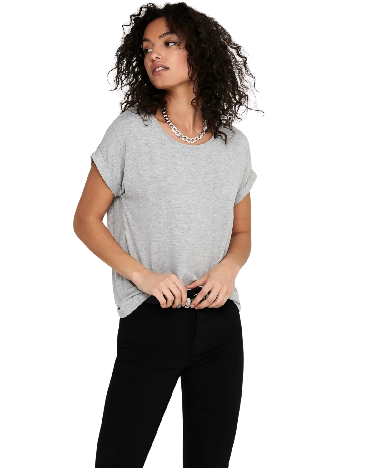 Only T-Shirt Stilvolles Basic Shirt mit Rundhalsausschnitt