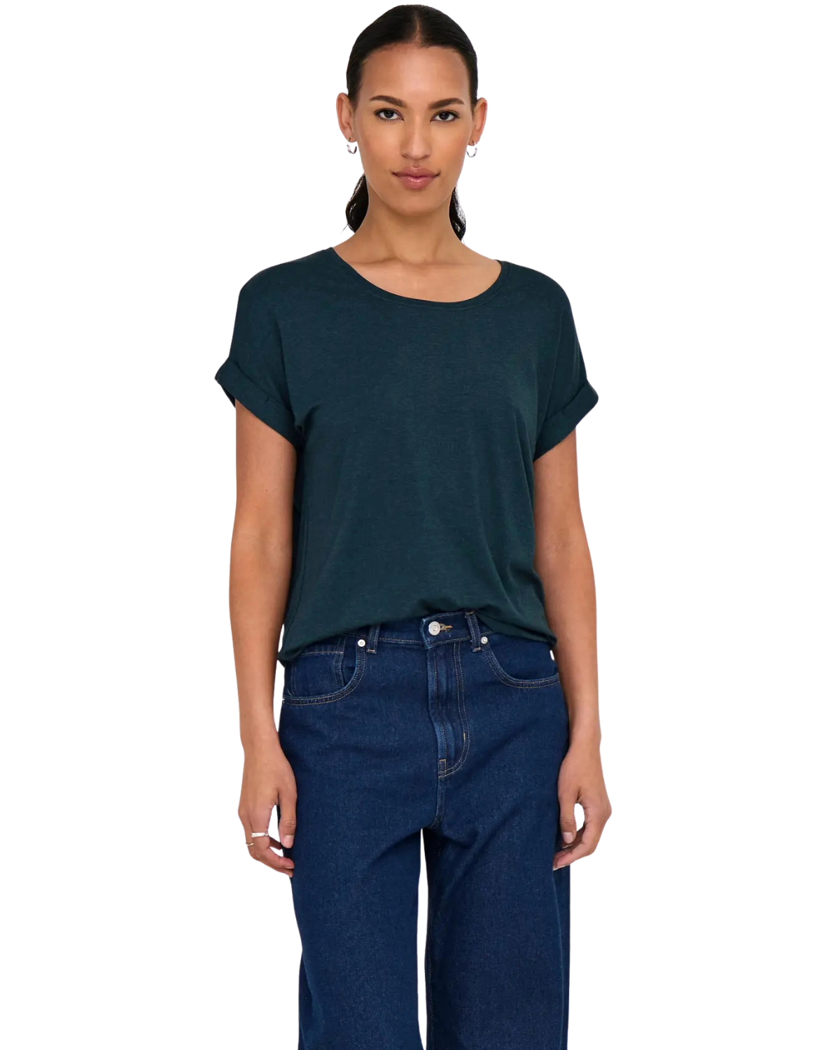 Only T-Shirt Stilvolles Basic Shirt mit Rundhalsausschnitt