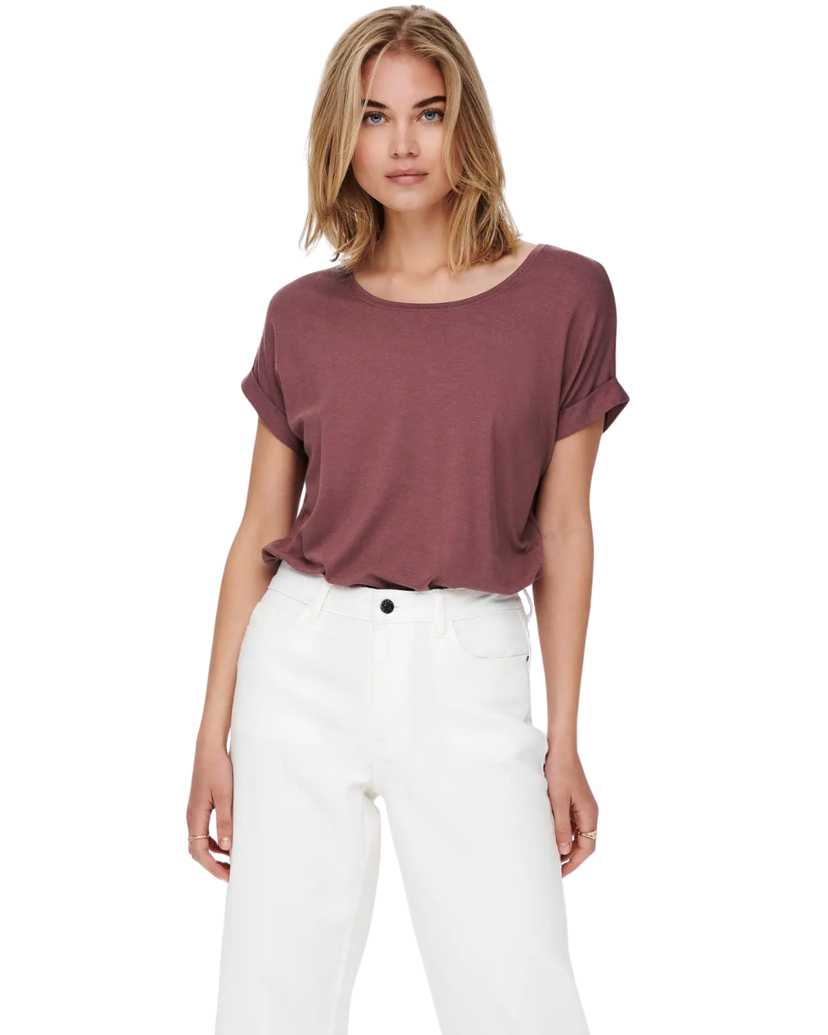 Only T-Shirt Stilvolles Basic Shirt mit Rundhalsausschnitt