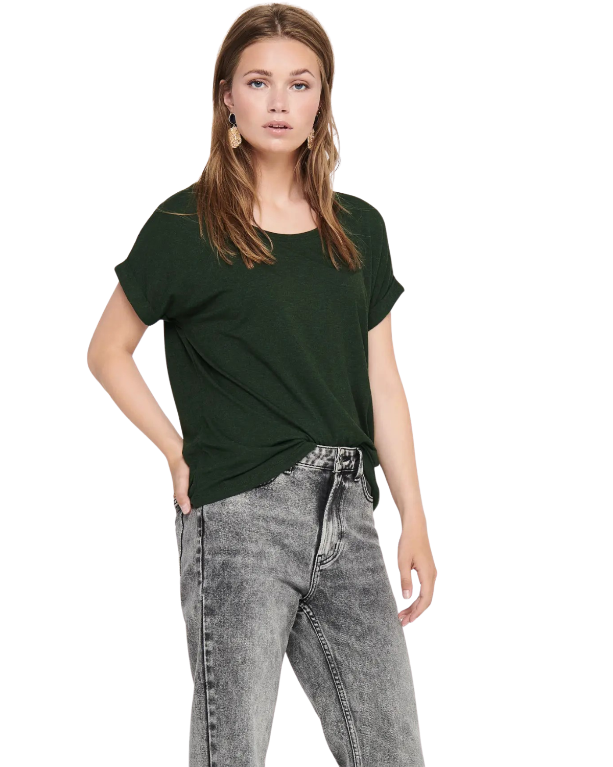 Only T-Shirt Stilvolles Basic Shirt mit Rundhalsausschnitt