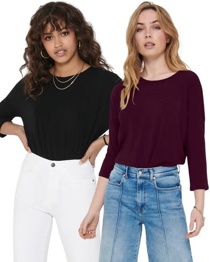 Only 3/4 Doppelpack Langarmshirt