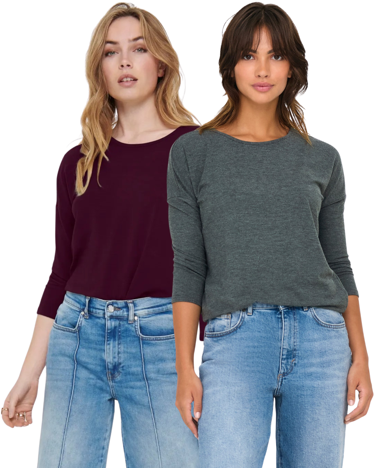 Only 3/4 Doppelpack Langarmshirt