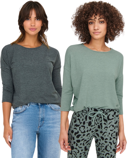 Only 3/4 Doppelpack Langarmshirt