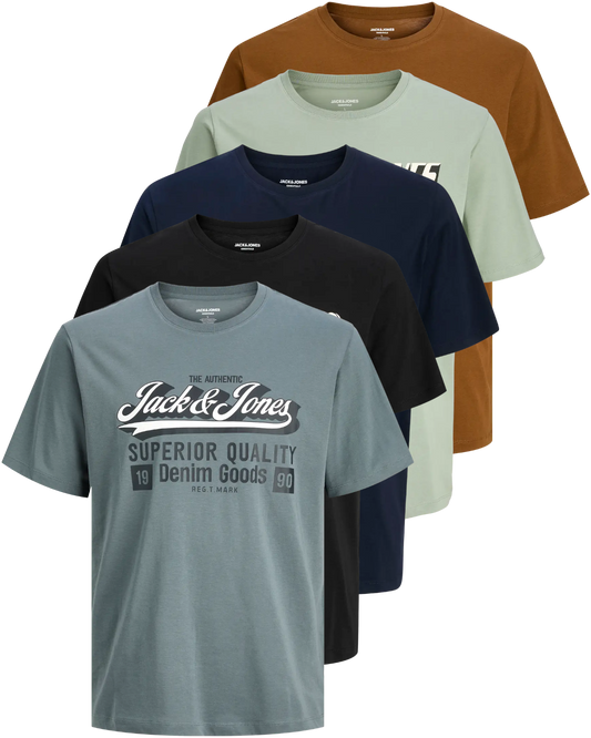 Jack & Jones 5er Pack Logo T-Shirts