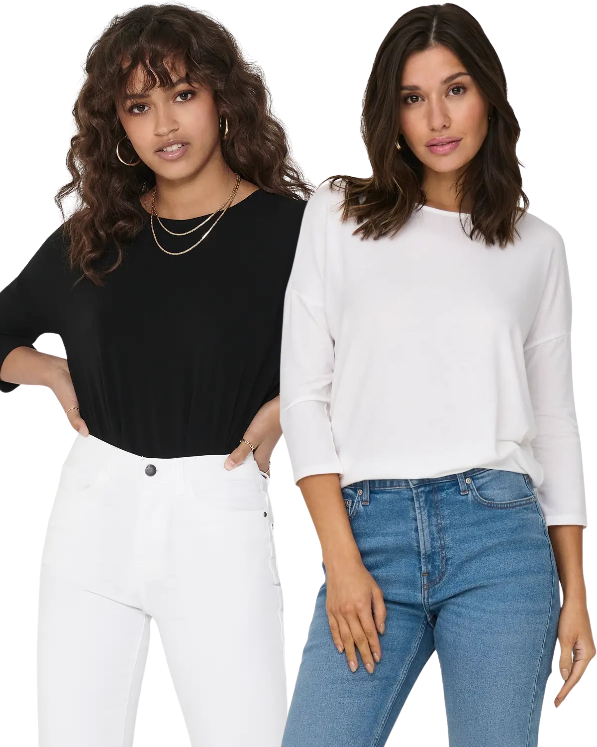 Only 3/4 Doppelpack Langarmshirt