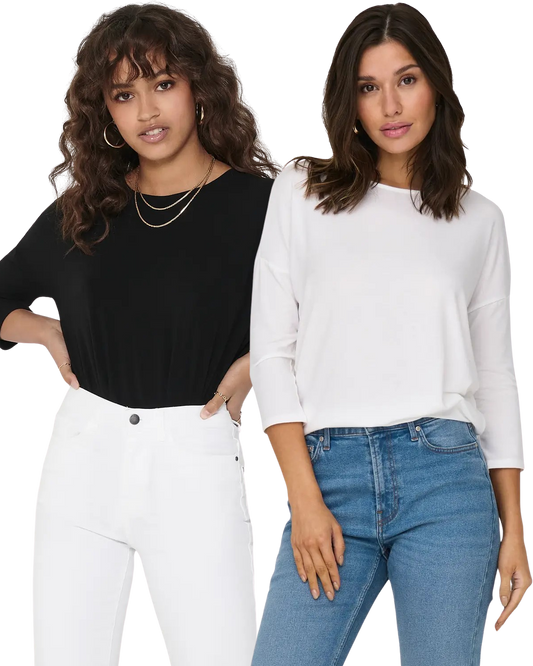 Only 3/4 Doppelpack Langarmshirt