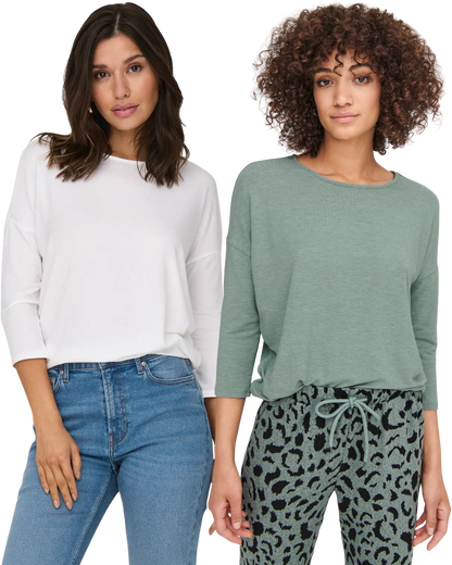 Only 3/4 Doppelpack Langarmshirt