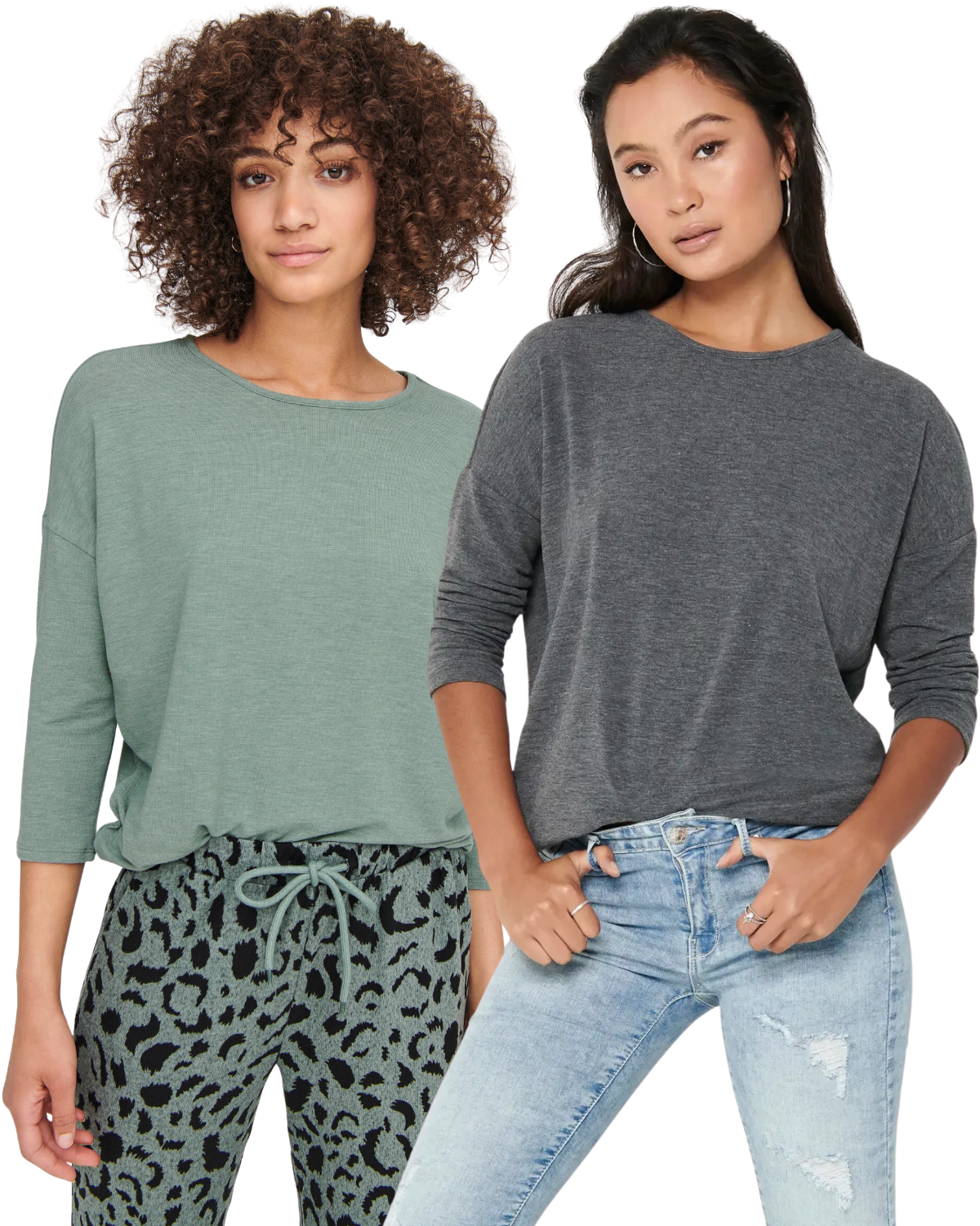 Only 3/4 Doppelpack Langarmshirt