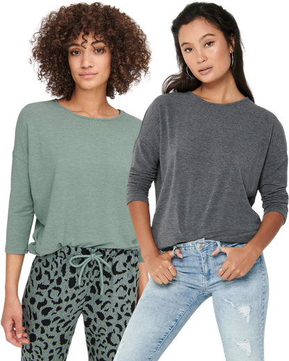 Only 3/4 Doppelpack Langarmshirt