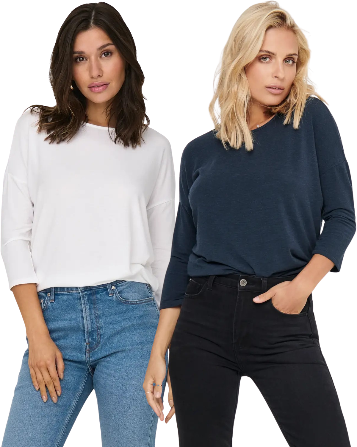 Only 3/4 Doppelpack Langarmshirt