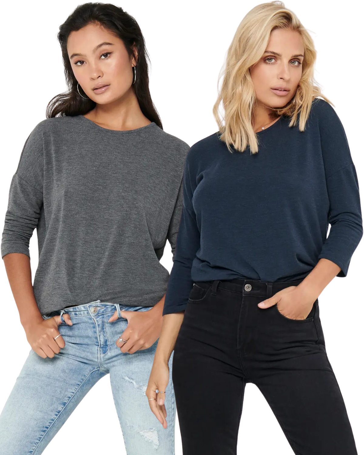 Only 3/4 Doppelpack Langarmshirt