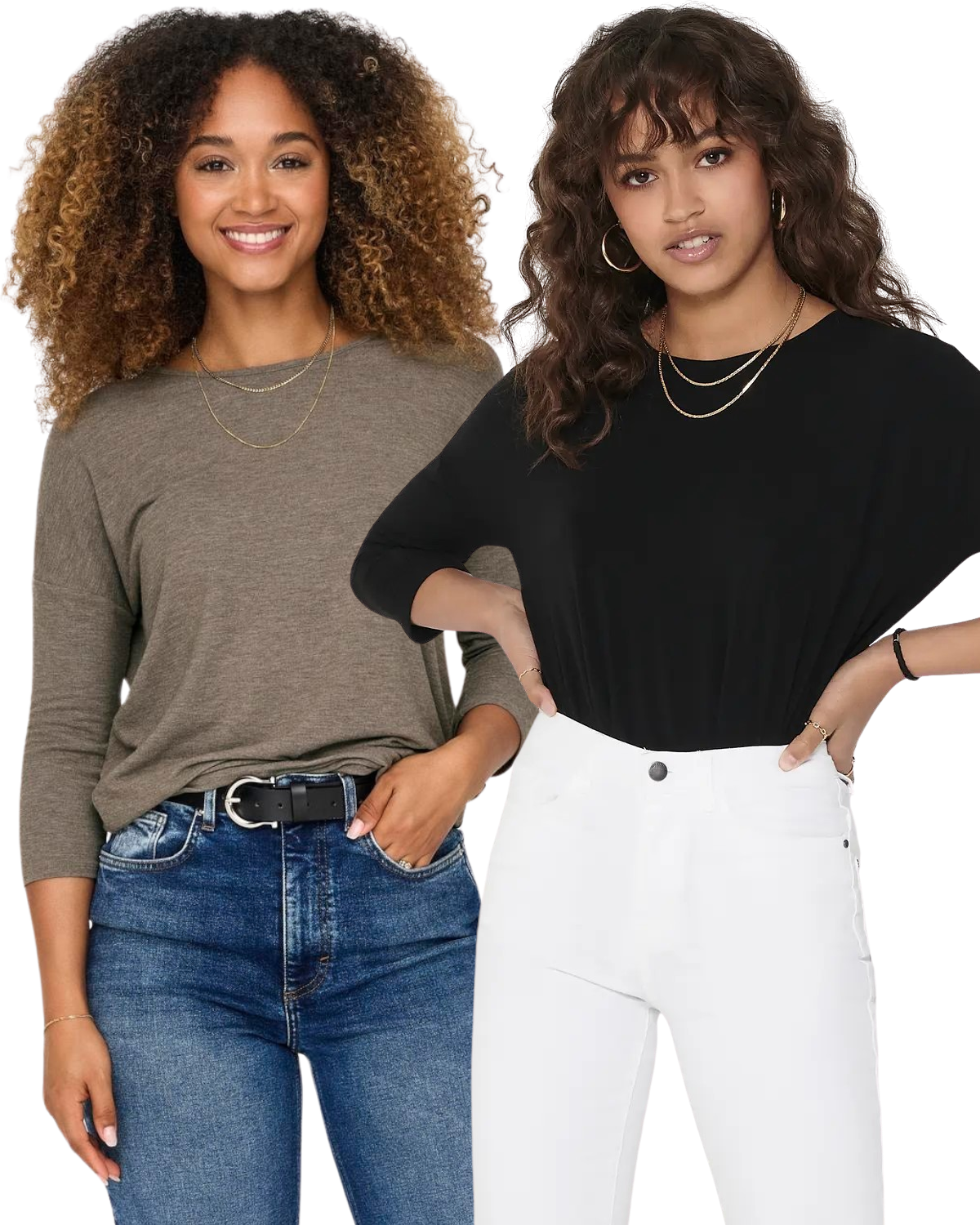 Only 3/4 Doppelpack Langarmshirt