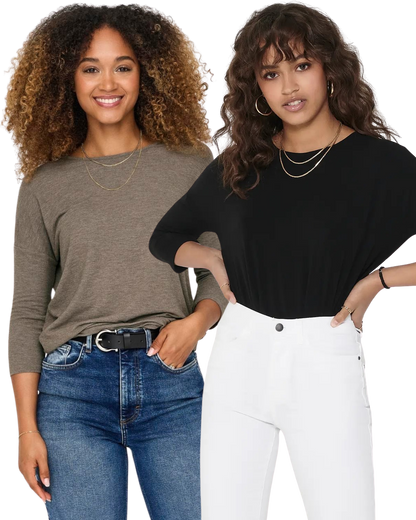 Only 3/4 Doppelpack Langarmshirt