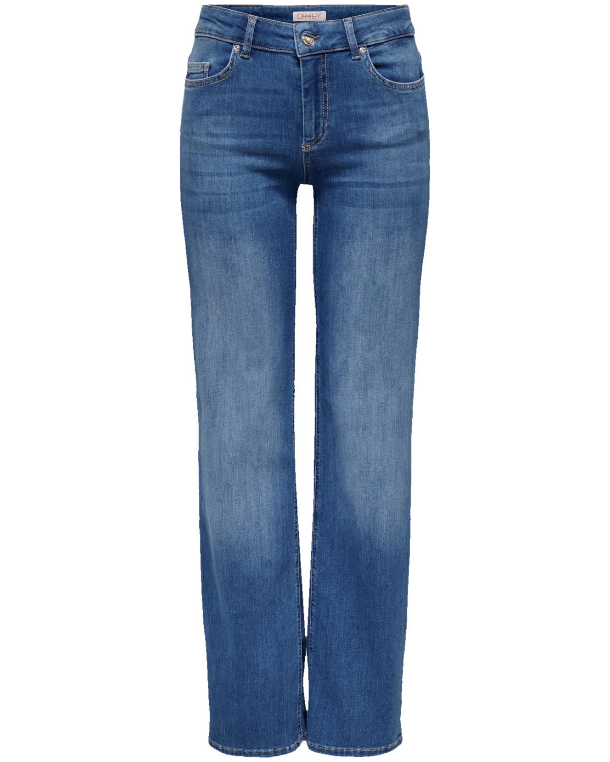 Only Blush Straight Fit Mid Waist Jeans